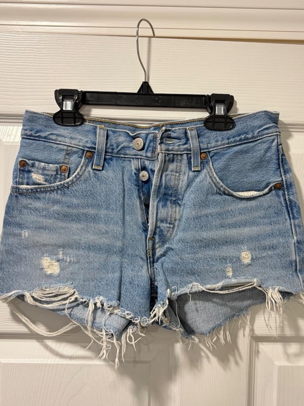 Levi's Distressed Denim Cutoff Shorts